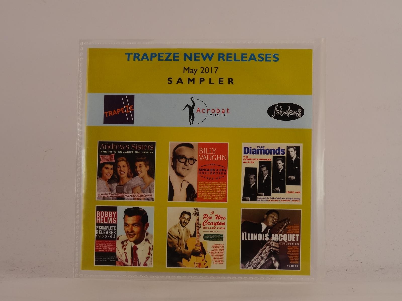 VARIOUS ARTISTS TRAPEZE NEW RELEASES MAY 2017 (500) 12 Track CD Album plus Pictu