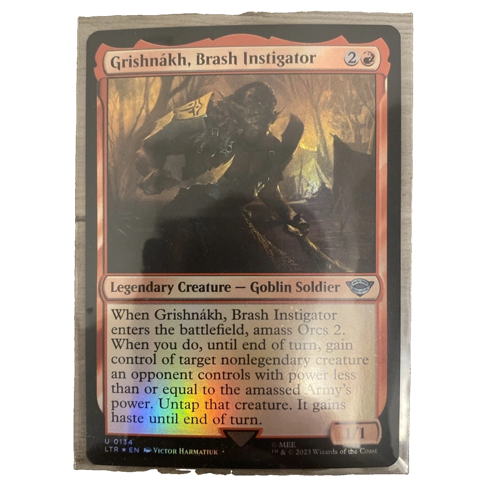 Grishnakh, Brash Instigator | FOIL Scroll | LTR: Tales of Middle-Earth | MTG