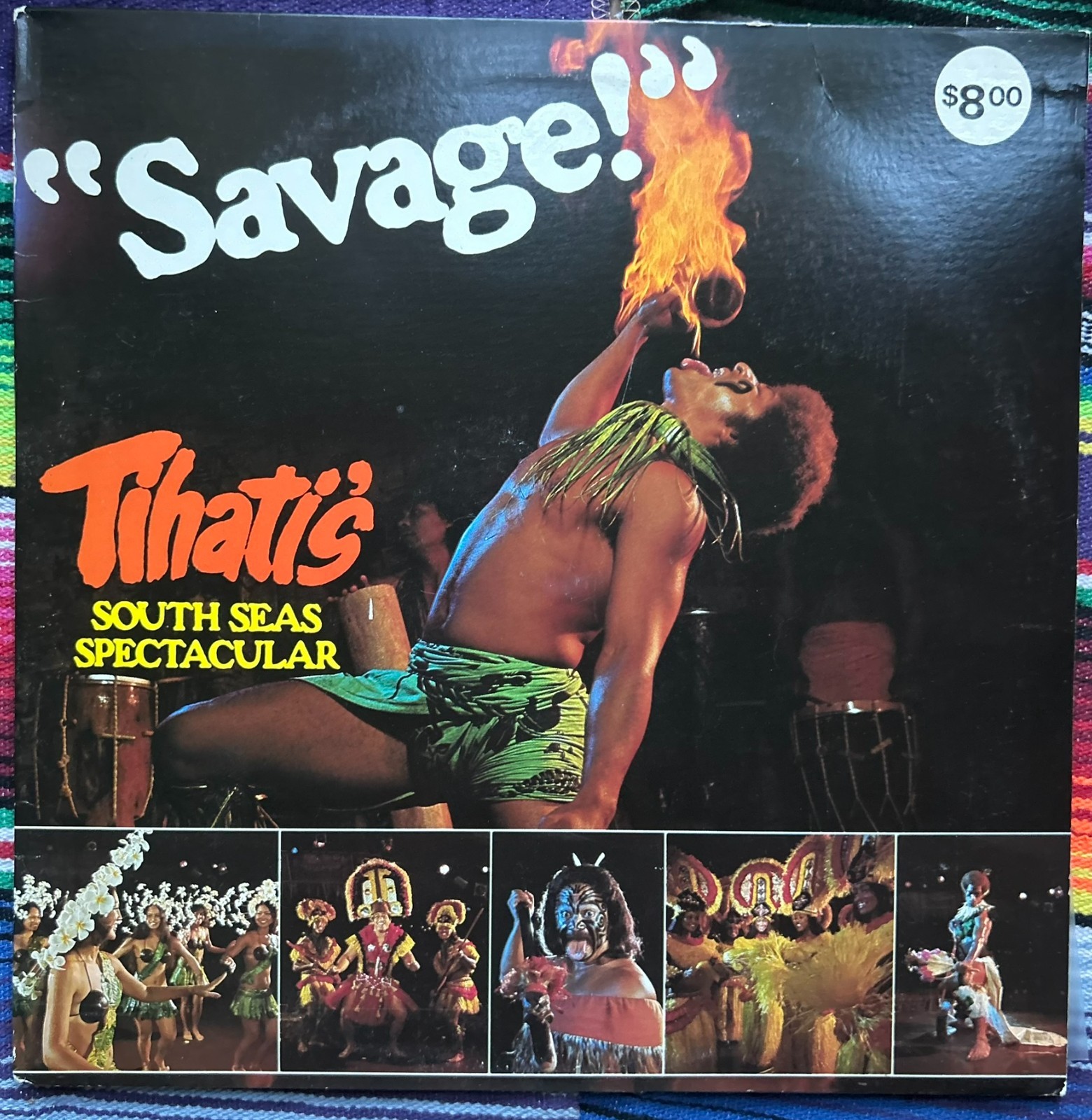 SAVAGE! "Tihati's South Seas Spectacular" Vinyl Record LP