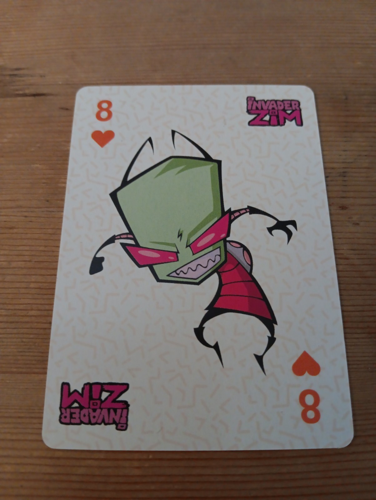Carta da gioco Zim Nickelodeon del cartone animato Invader Zim