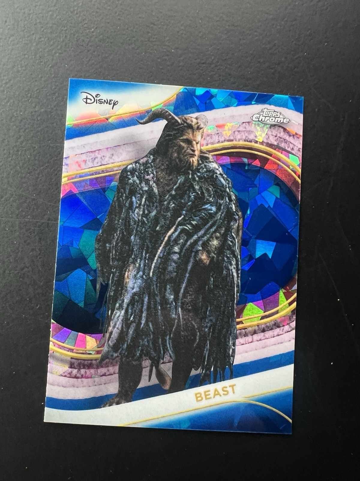 2025 Topps Chrome Disney Sapphire Beast Live Action #130 Beauty and the