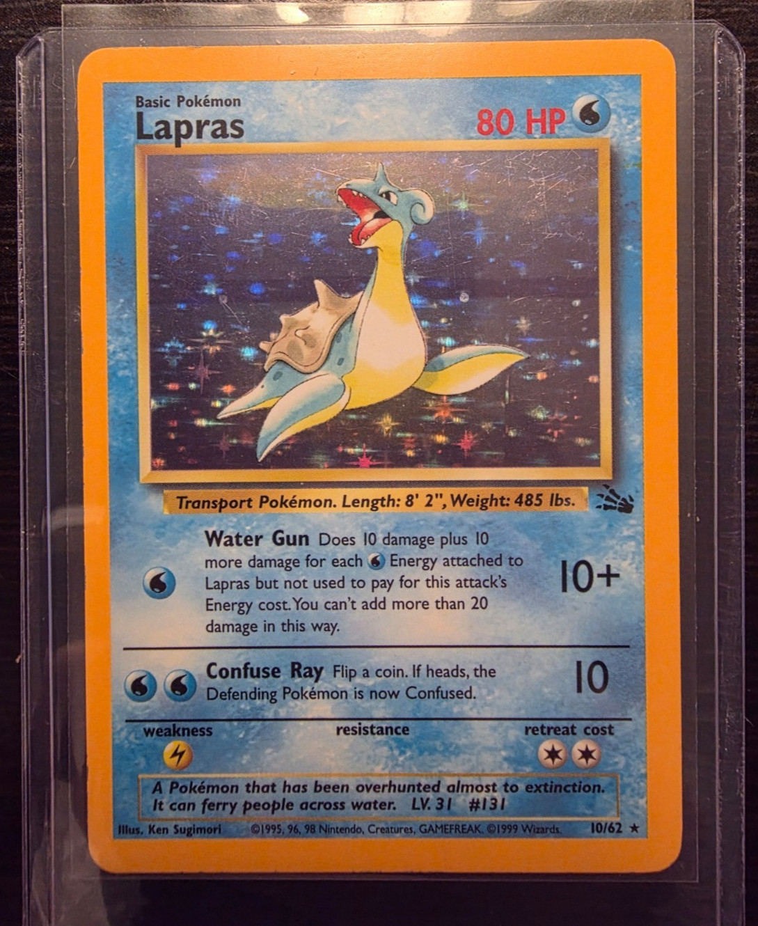 Lapras 10/62 Fossil Holo