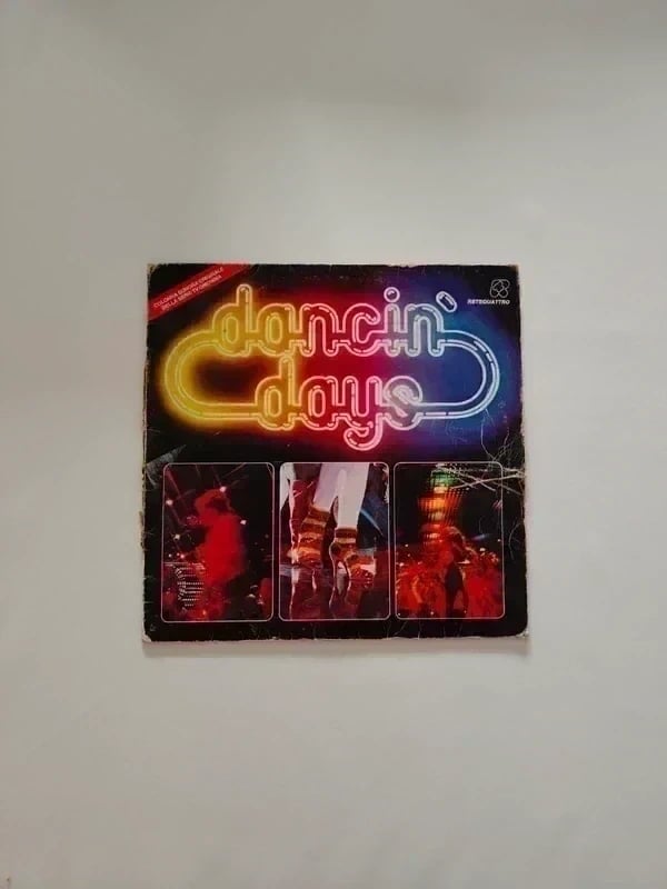 Vinile Dancin’ Days – Rete 4 (LP, compilation anni ‘80, vintage)