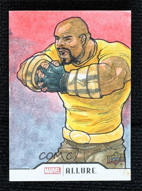 2022 Upper Deck Marvel Allure Verticale 1/1 Leon Braojos Schizzo automatico 1m1a
