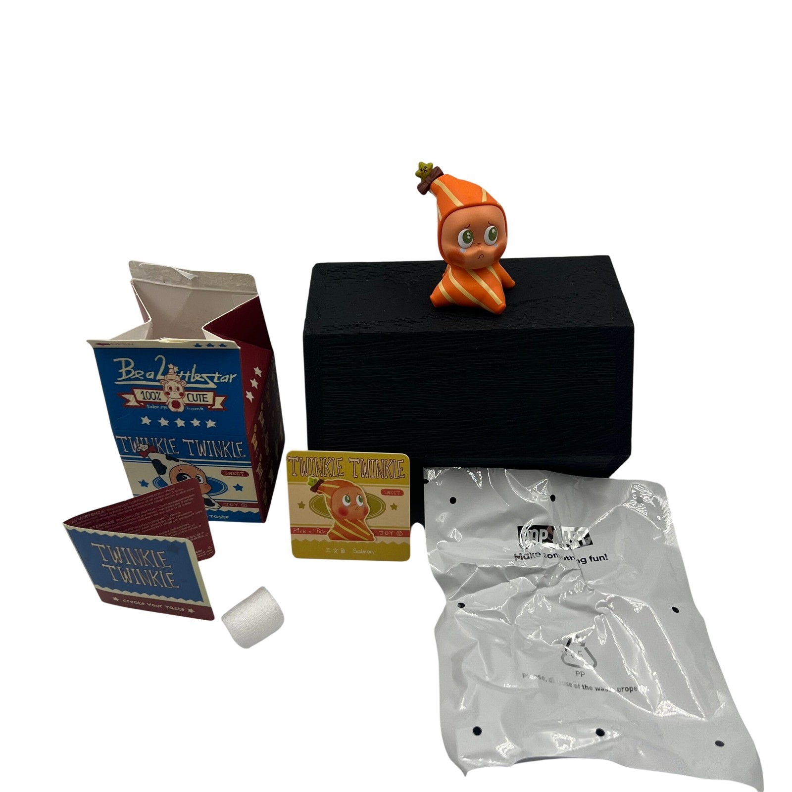 Modellino salmone POP MART Twinkle Twinkle Crea il tuo gusto confermato con scatola card