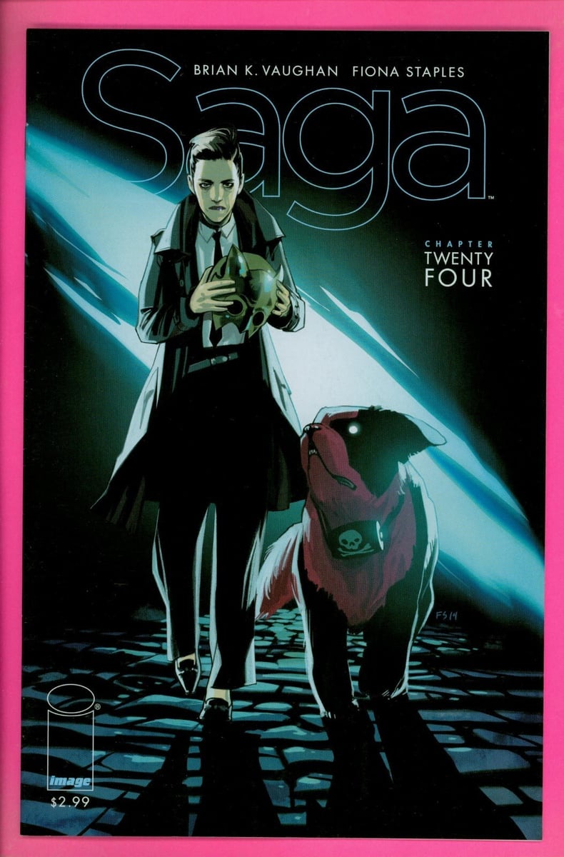 SAGA 24 9.2 NM - 1° stampa fumetti immagine Brian K. Vaughan Fiona Staples