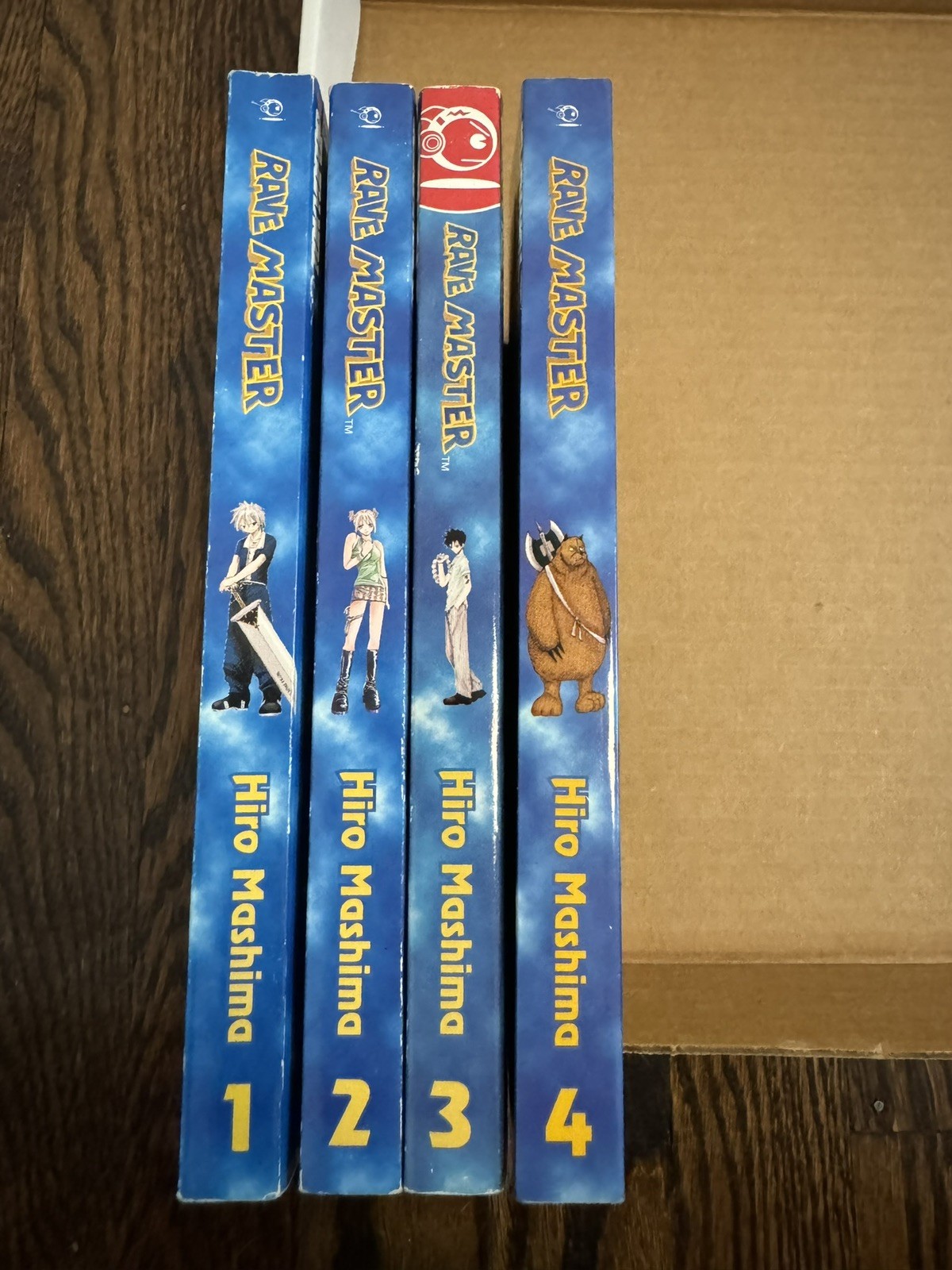 Rave Master Vol. #1-4 Manga inglese Hiro Mashima Tokyopop