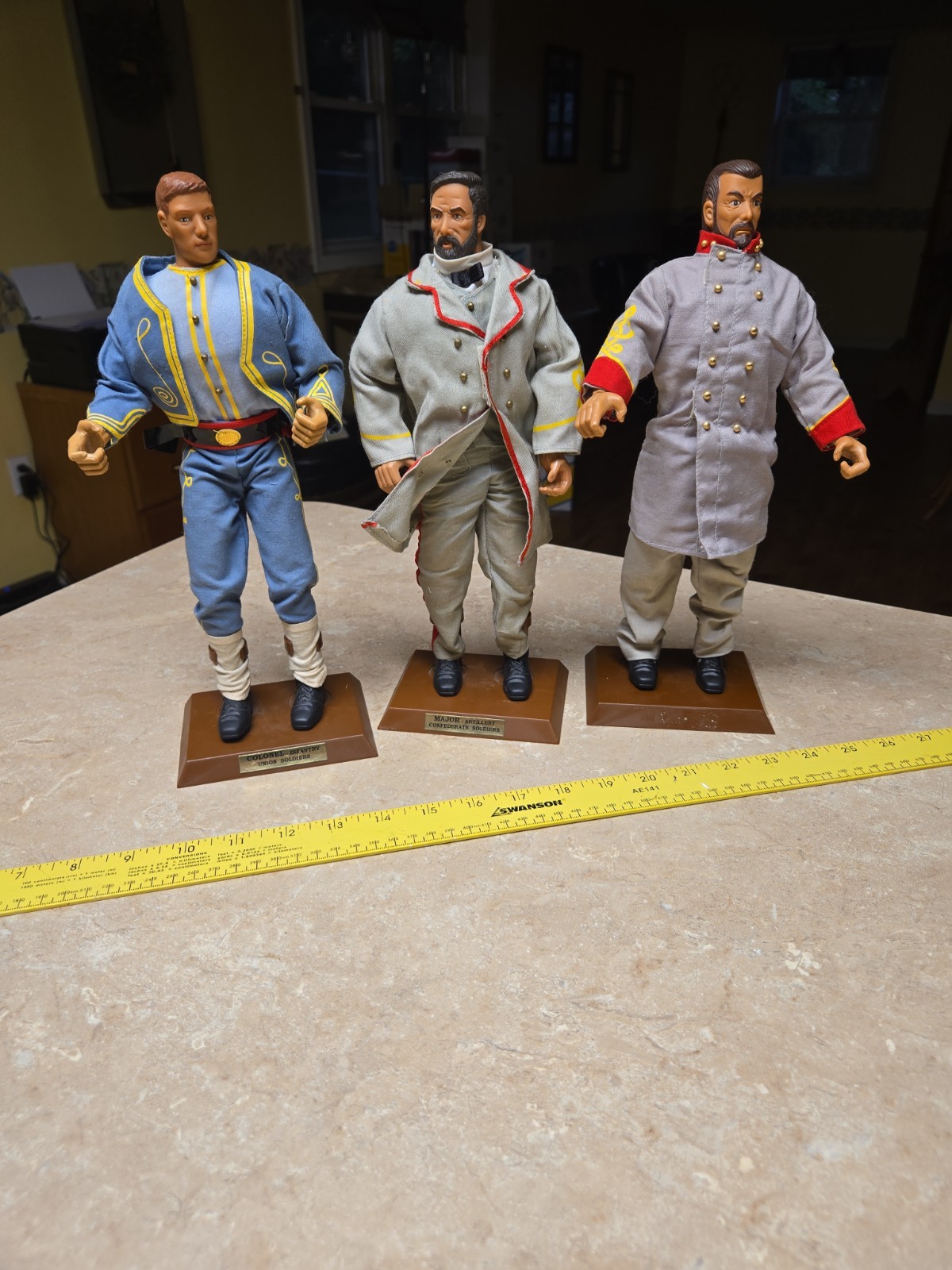 3 Soldatini del Mondo, FIGURINE FORMATIVE GUERRA CIVILE UNIONE CONFEDERATA, 12" 1/6