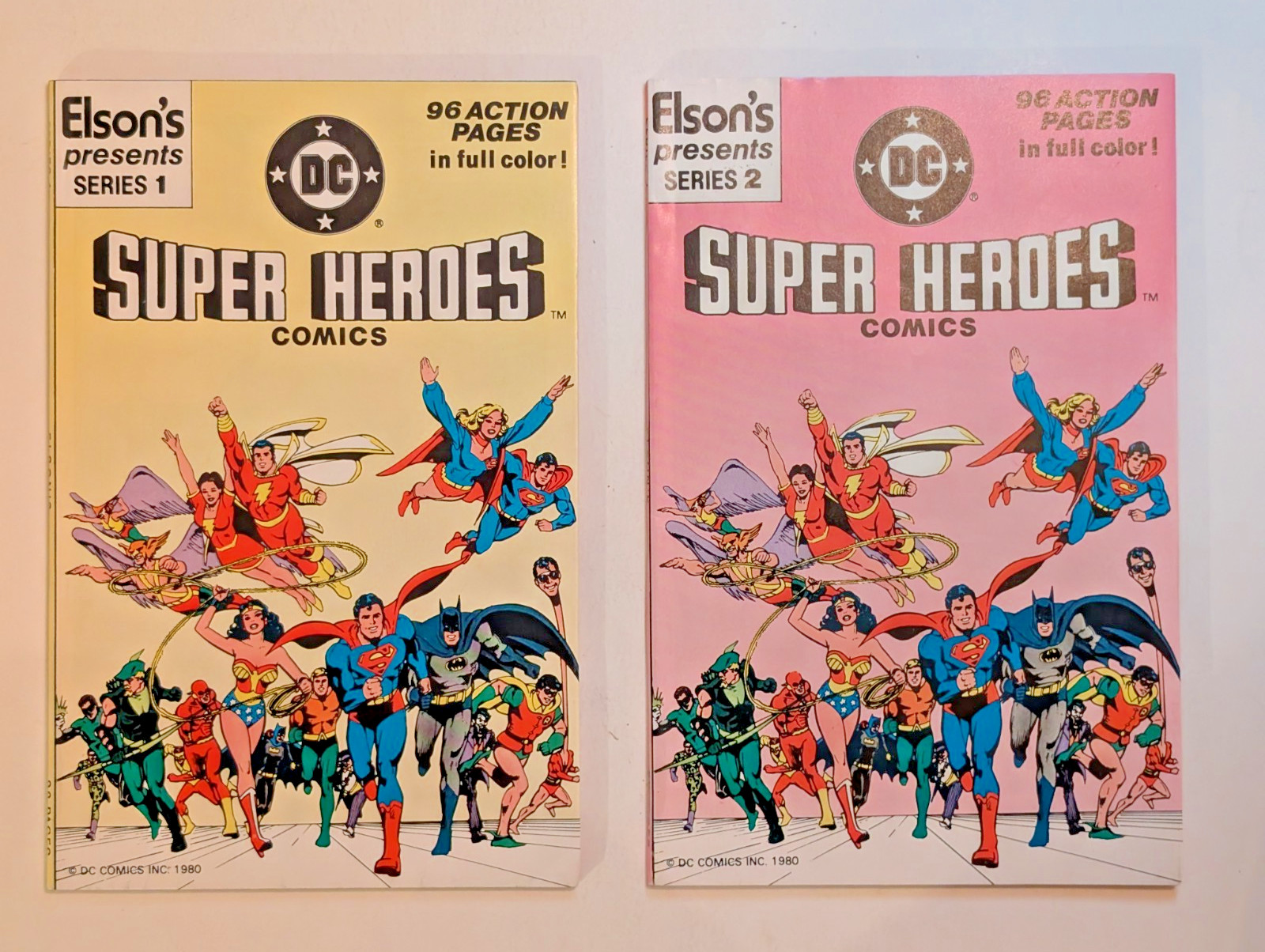 Elson's Presents DC Super Heroes Comics #1 & 2 (DC 1980-1981) Scarce