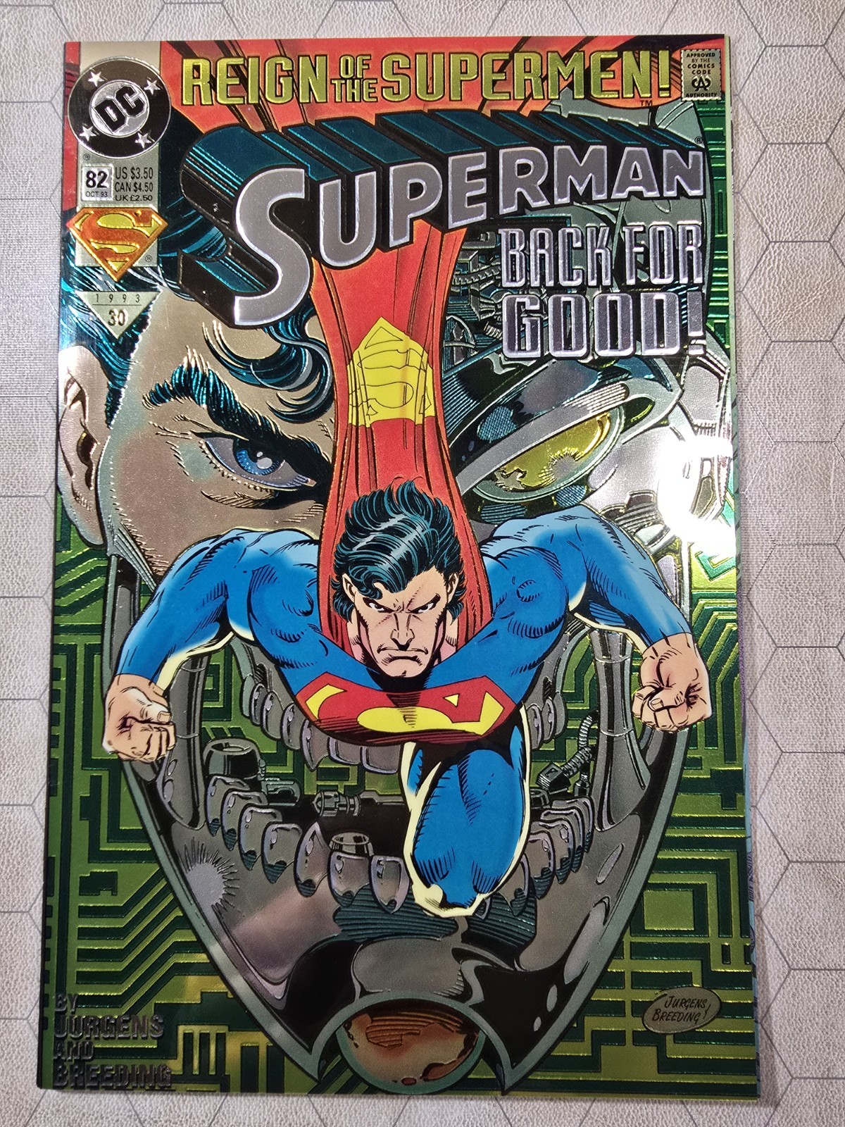 Superman #82 Real Superman Revealed Chromium Cover Collectors Ed DC Comics