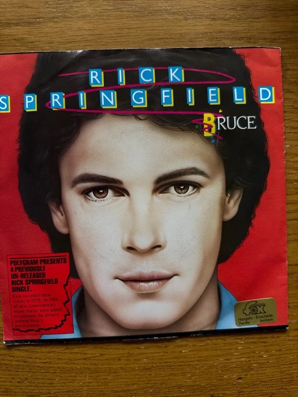 Rick Springfield - Bruce b/w Guenevere 7” vinyl Mercury 1984