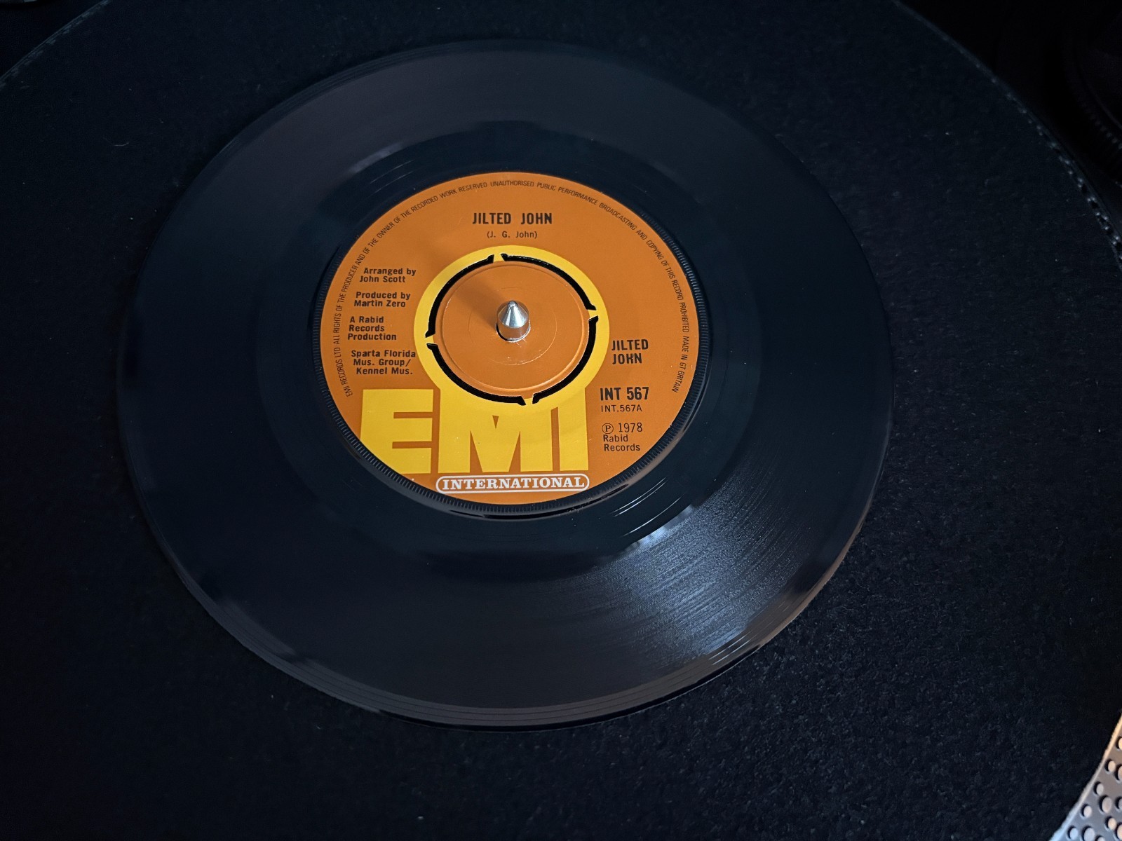 Jilted John UK 1978 EMI Records 7" Vinyl VG
