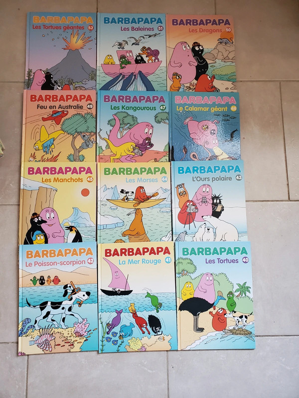 Lot barbapapa du 40 au 52