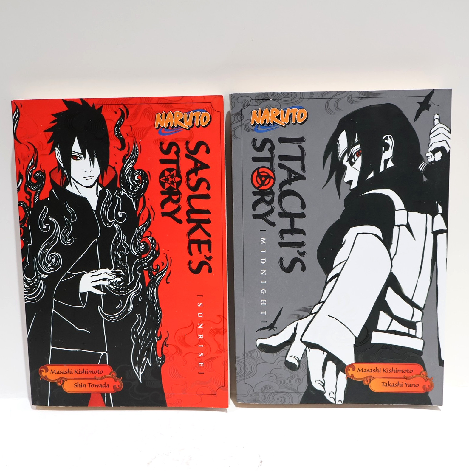 Naruto: Itachi's Story Daylight and Sasuke's Story Sunrise Novels Lot of 2