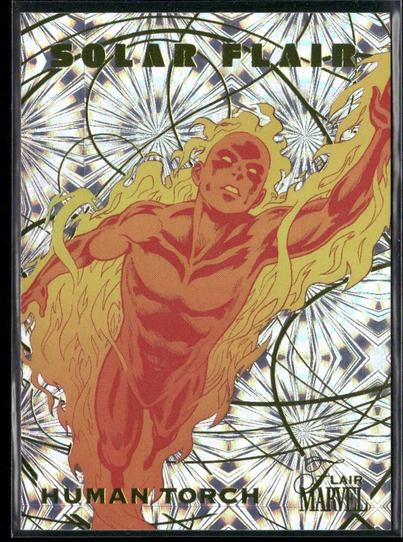 2023 Upper Deck Marvel Flair Solar Flair SP #SF26 - Torcia umana