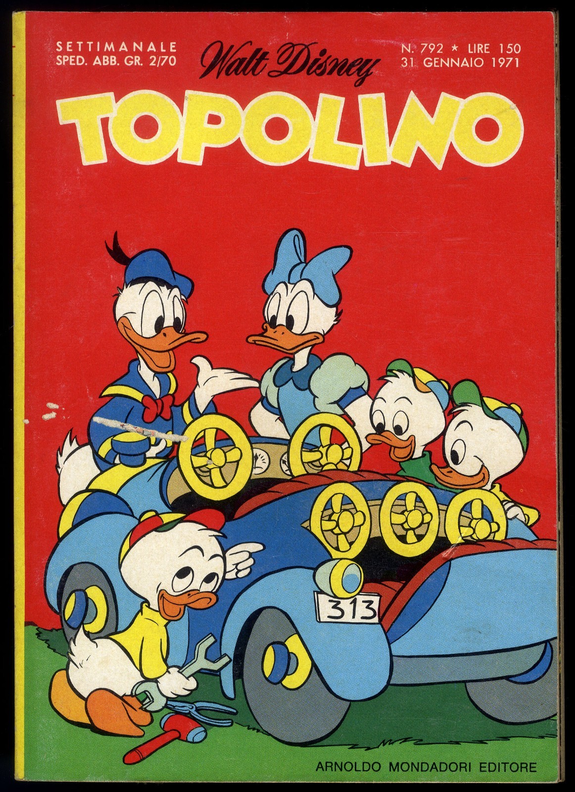 TOPOLINO N° 792 - 31 GENNAIO 1971 - CON BOLLINI - CONDIZIONI OTTIMO *