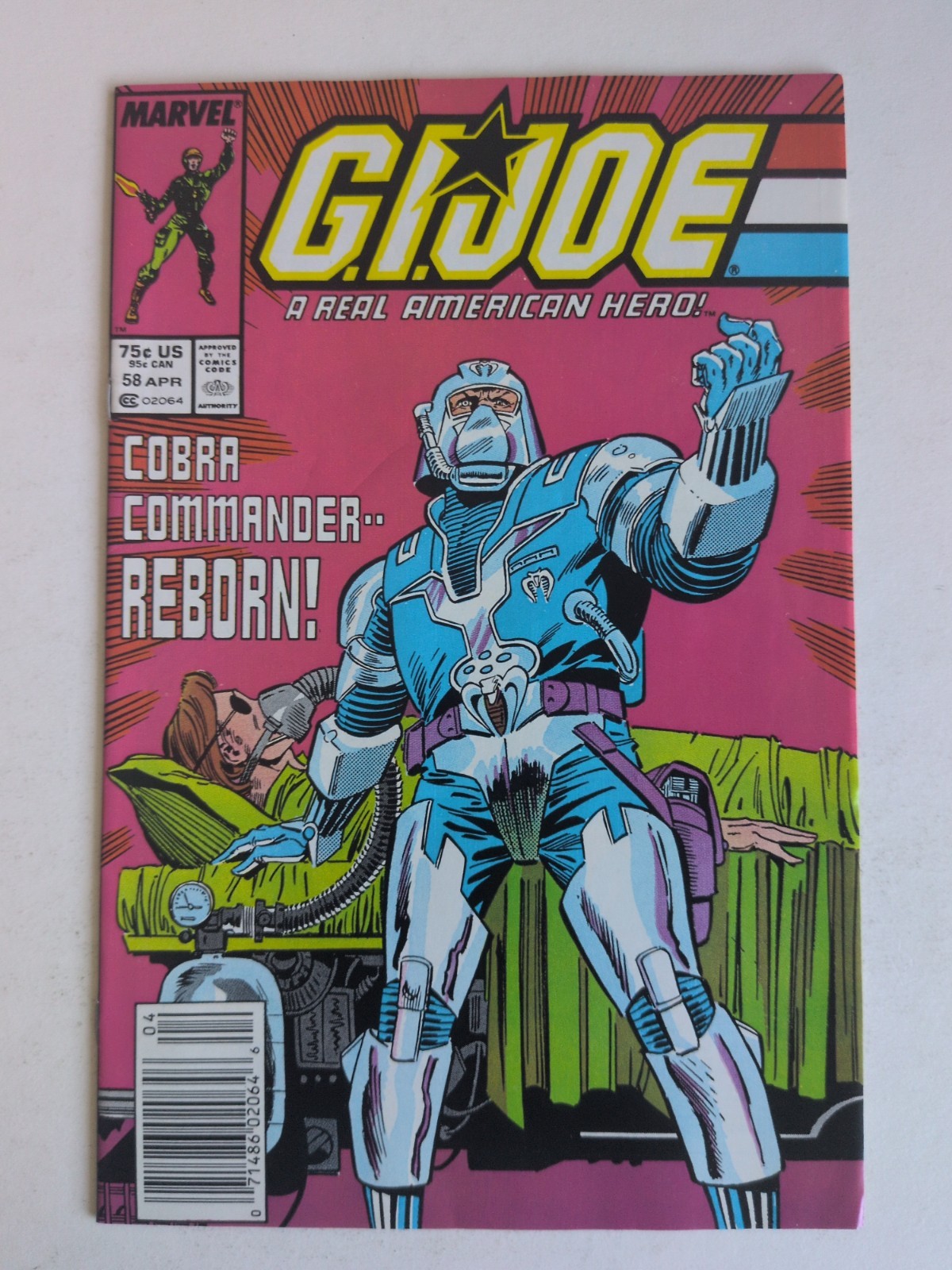 G.I. Joe #58 Marvel Comic 1987 1st Cobra Commander Reborn 