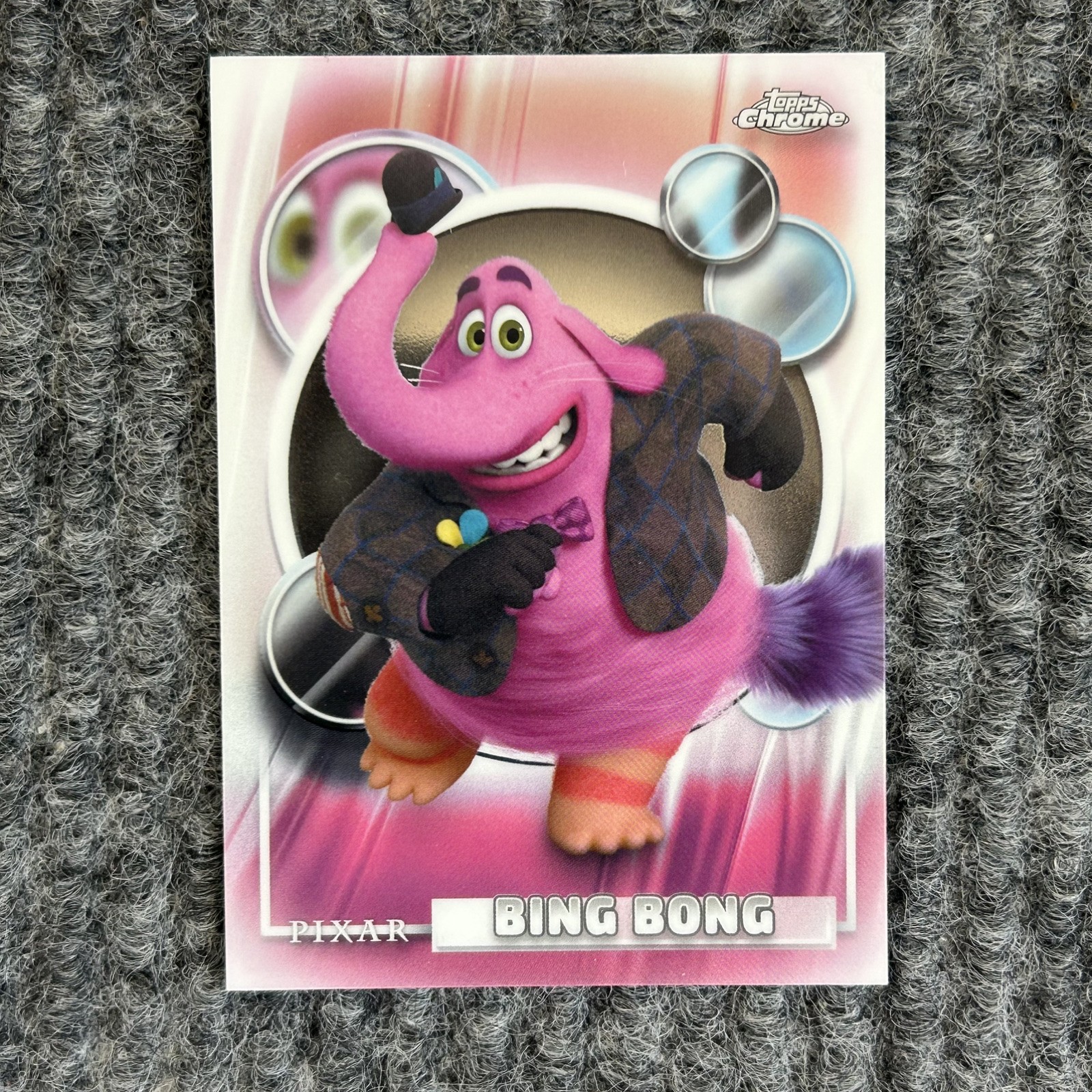 Carta da collezione Topps Chrome Disney 2026 Bing Bong Foil
