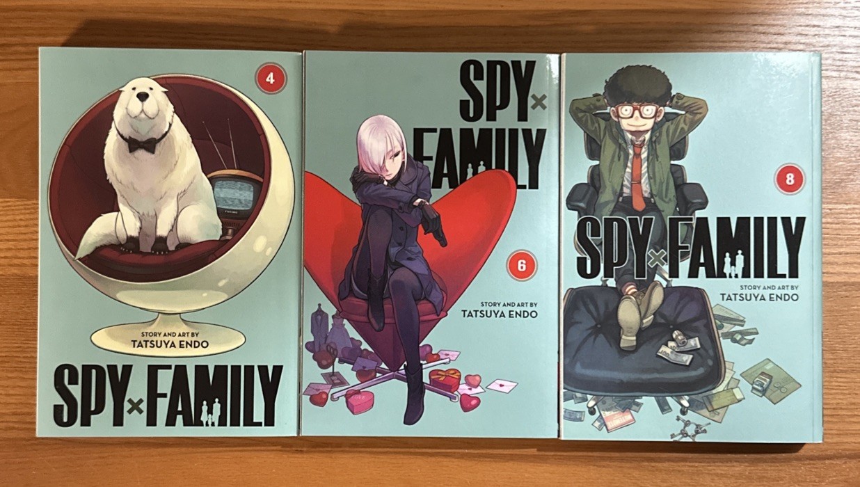 Spy x Family vol. usato in ottime condizioni 4,6,8 Paperback di Endo, Tatsuya - Set manga inglese anime