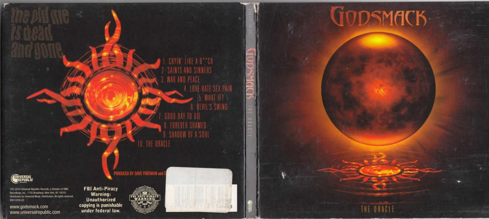 Godsmack - The Oracle (CD, 2010) DIGIPAK ROCK METAL