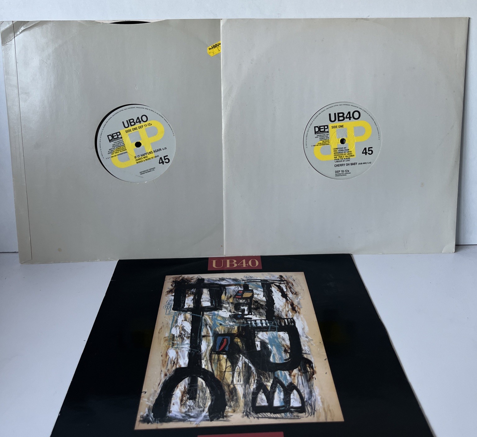 UB40 12” Record Bundle X 3 Reggae Vgc Cherry Oh Baby Job Lot