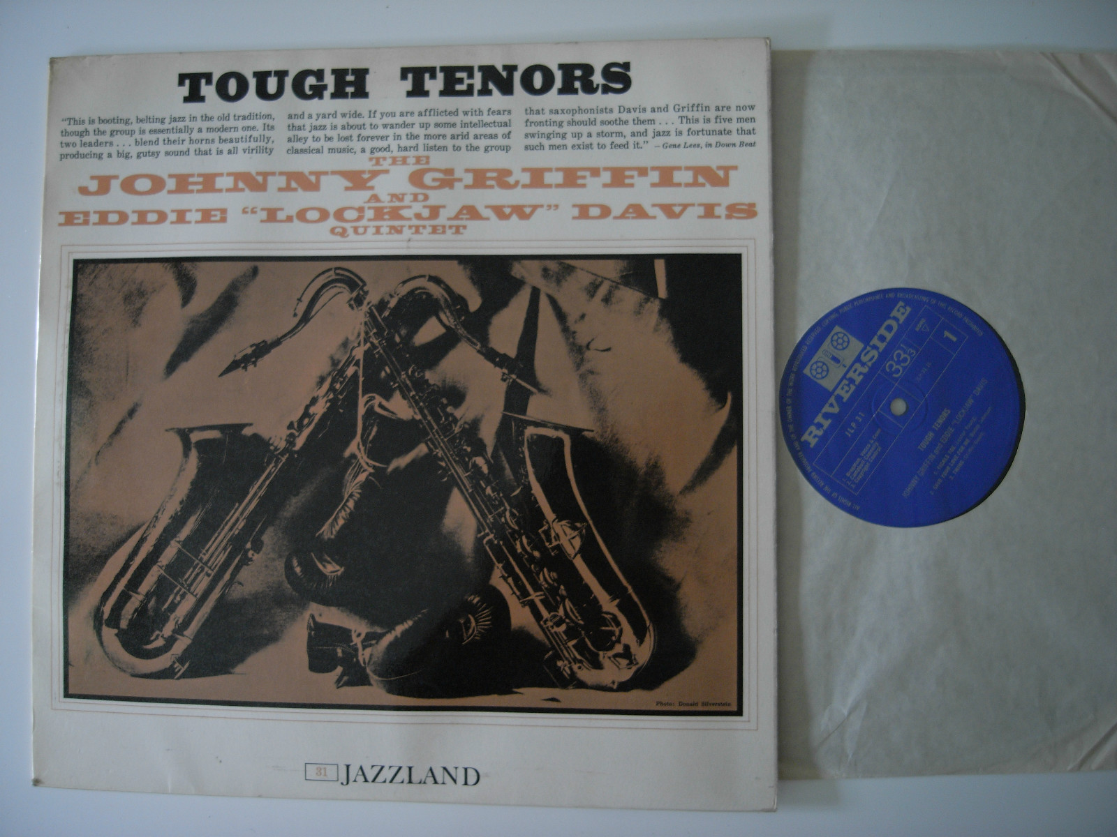 Johnny Griffin Eddie "Lockjaw" Davis Quintet Tough Tenors Jazzland ‎JLP 31 