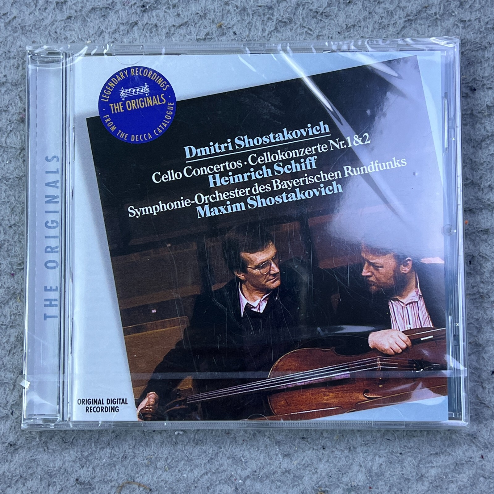 SHOSTAKOVICH: Cello Concertos Nr. 1 & 2 Heinrich Schiff CD Sealed*