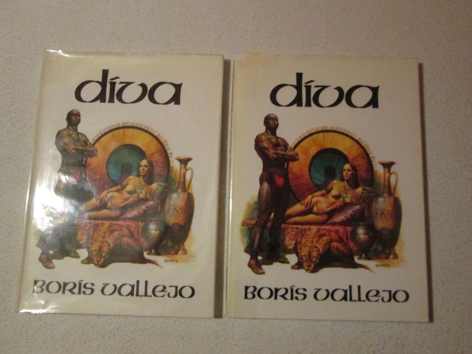 LOT 2 EO 1er &2 ème tirage VINTAGE EARLY 80S ONE SHOT BORIS VALLEJO ARTBOOK DIVA