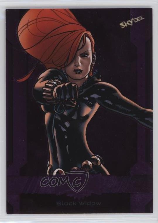 2024 Skybox Marvel Metal Universe Avengers Viola FX 54/199 Vedova Nera #13 ld5