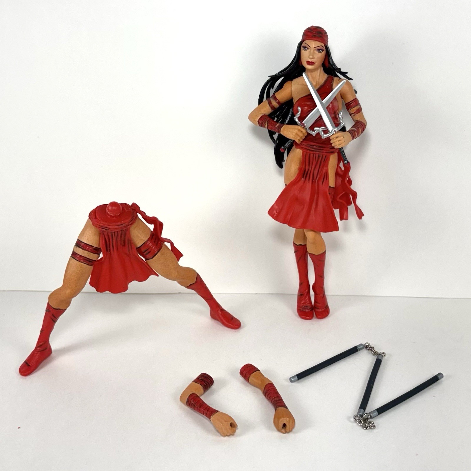 Modellino Diamond Select Toys 2003 Marvel Select Elektra 7" - sciolto - incompleto