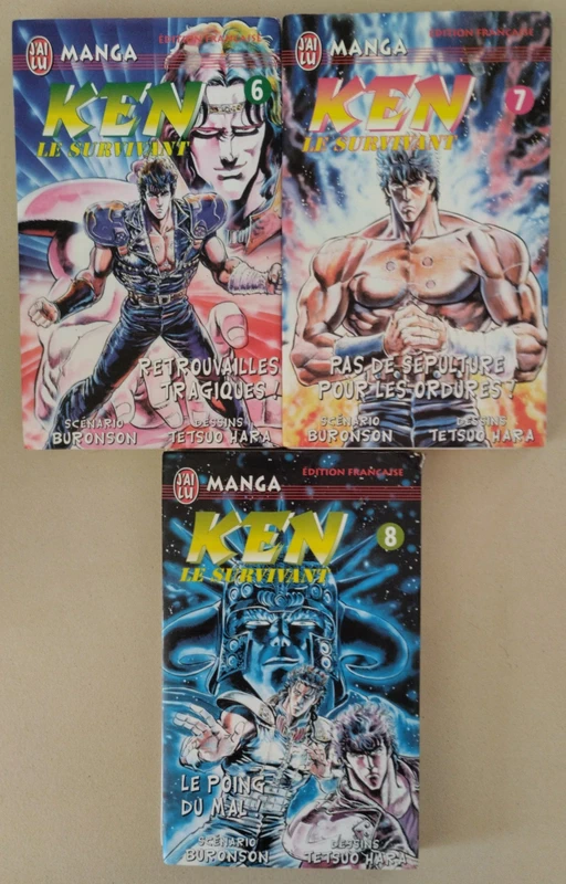 Lot de 3 Mangas Ken Le Survivant Tome 6 7 8 J'ai Lu