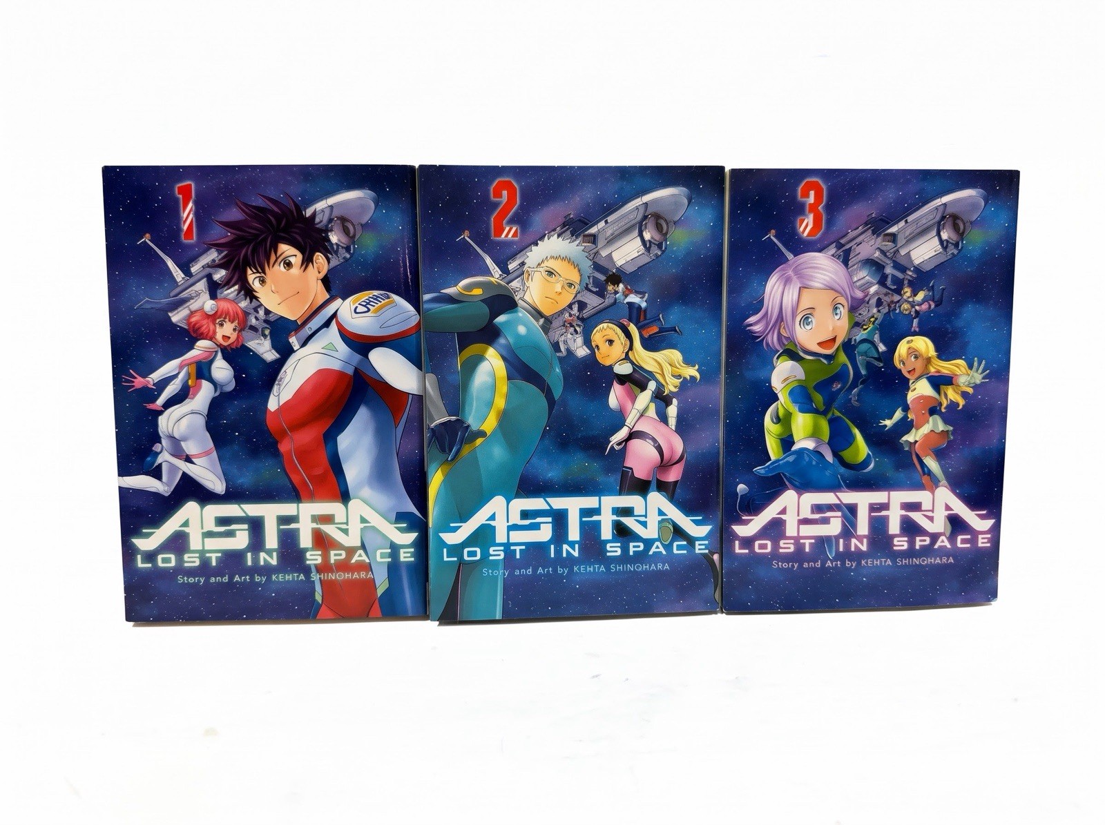 Lotto manga Astra Lost in Space Vol 1 2 3 Kenta Shinohara inglese Viz Jump