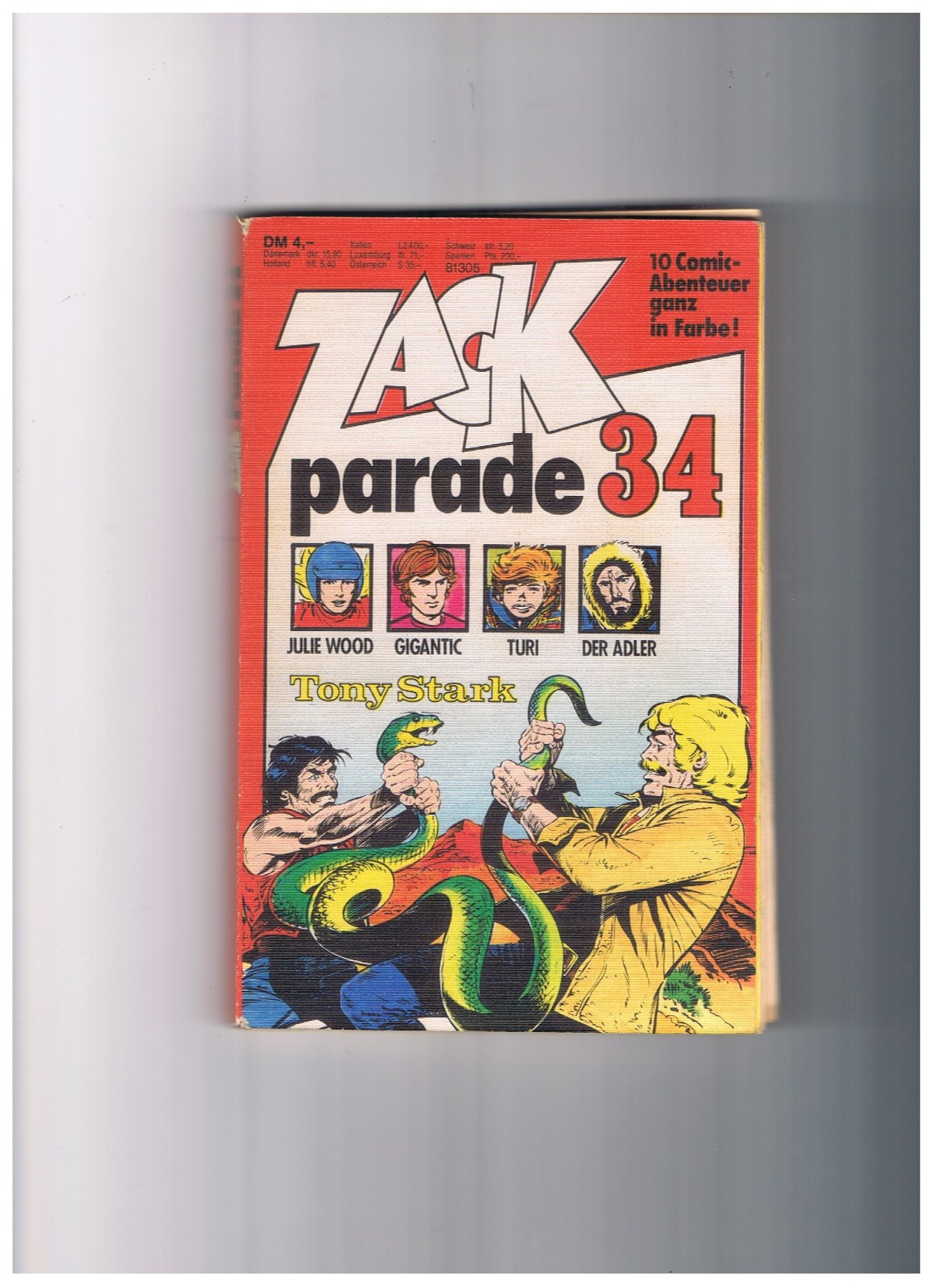 ZACK Parade # 34 - libro tascabile fumetto - accettabile