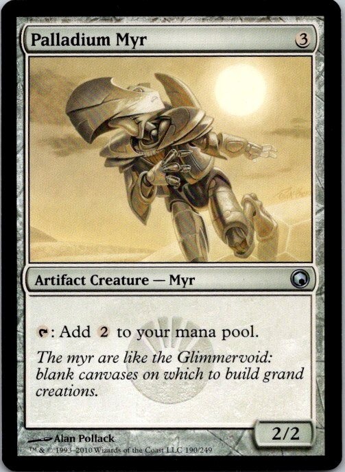 Lot of 6 MTG Magic The Gathering Palladium Myr Scars of Mirrodin See Scans