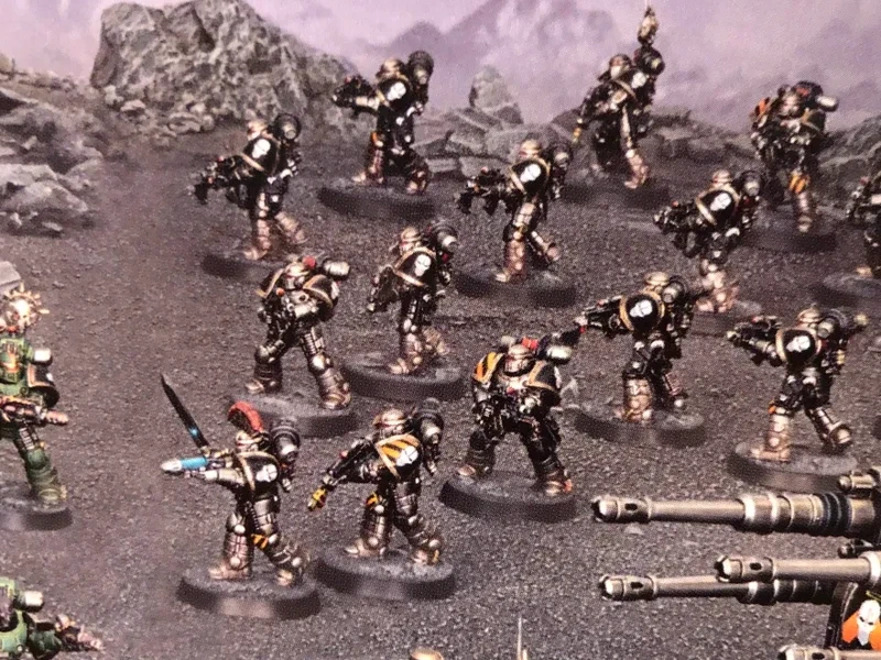 Lot 2 - 10 Marines Tactiques de Légion en armure MkII Mk2 pour warhammer 30k horus heresy
