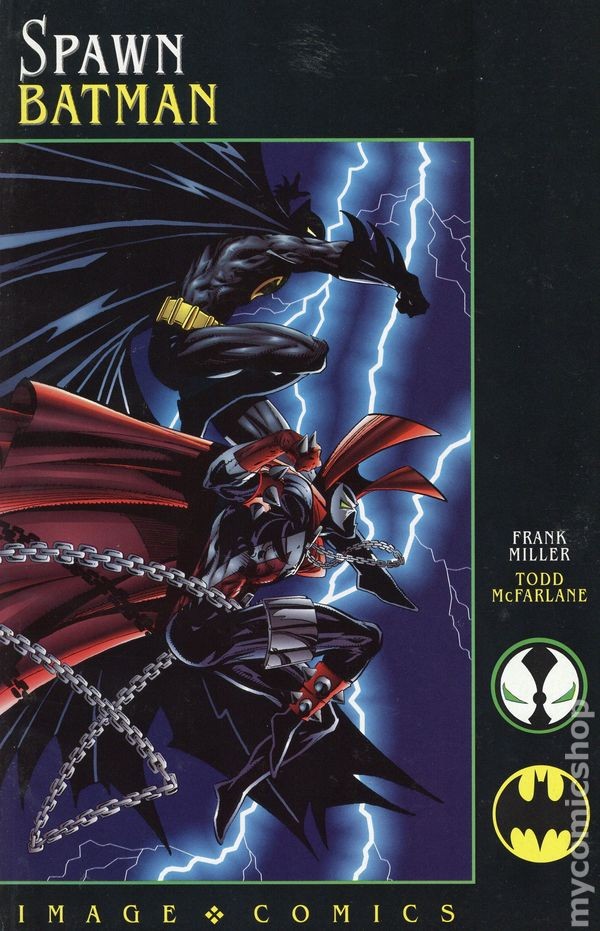 Spawn Batman 1N Newsstand Variant VF 8.0 1994 Stock Image