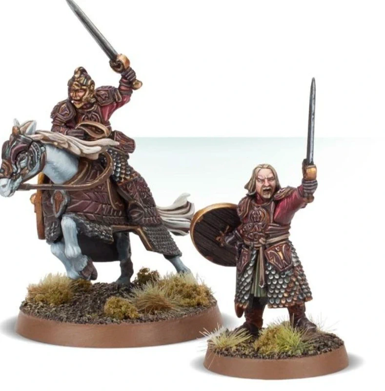 Theoden king of Rohan. On horse and on foot. No box