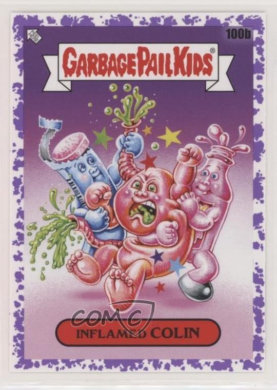 2021 Topps Garbage Pail Kids Food Fight Jelly viola infiammato Colin #100b 2u6