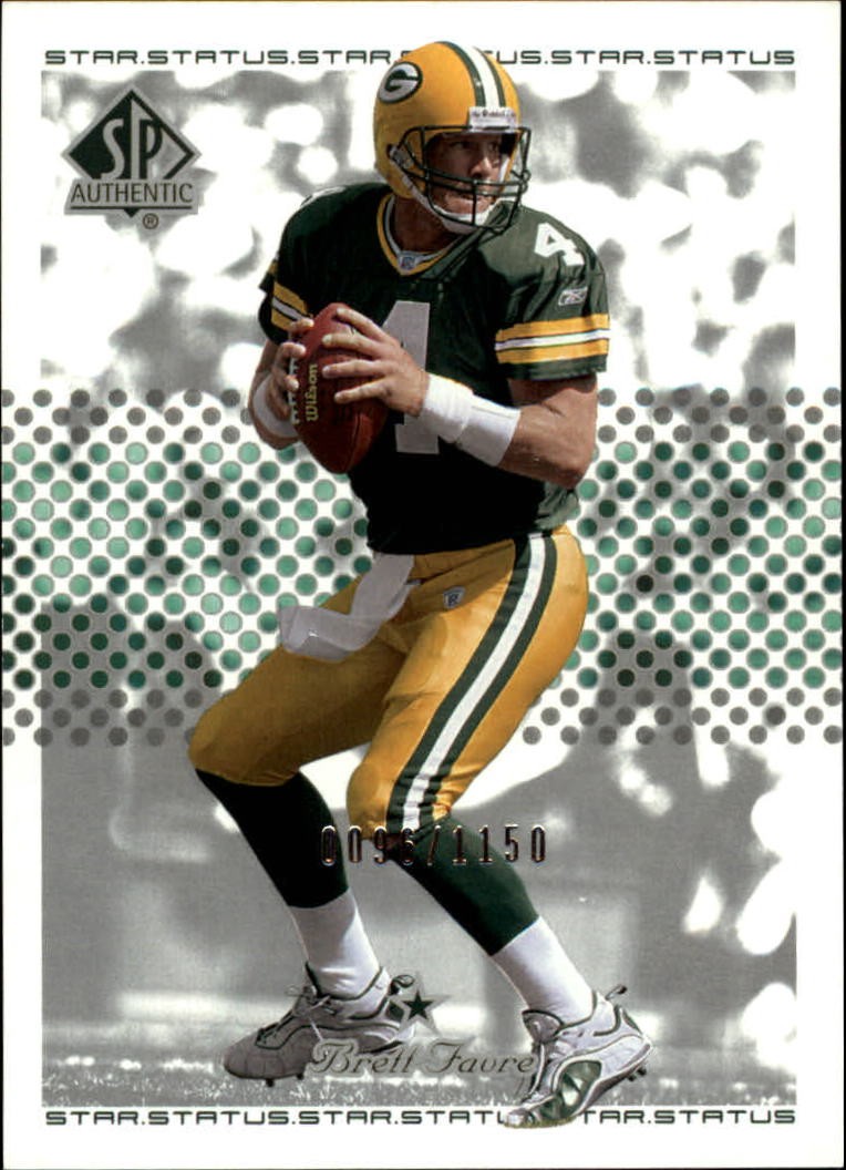 A4181- 2002 SP Authentic #128 Brett Favre SS /1150 (IMMAGINE CAMPIONE)