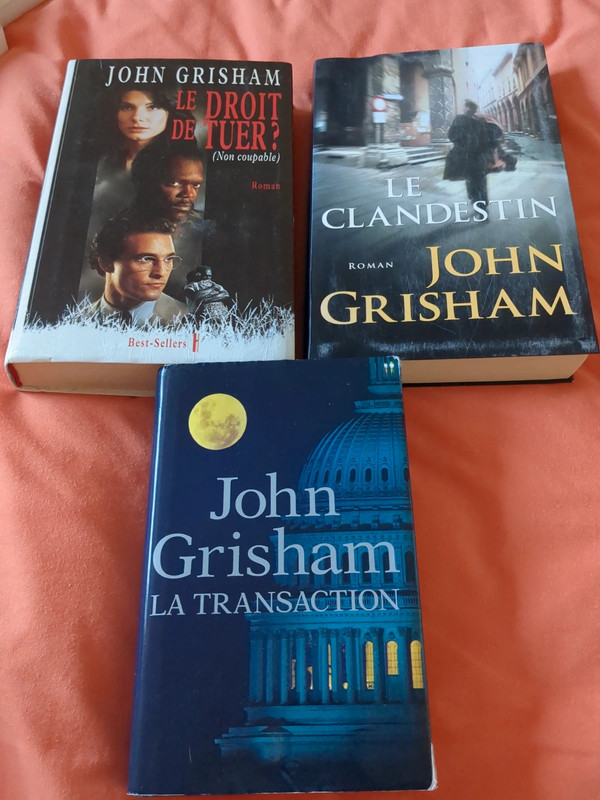 Lot de 3 livres de John Grisham