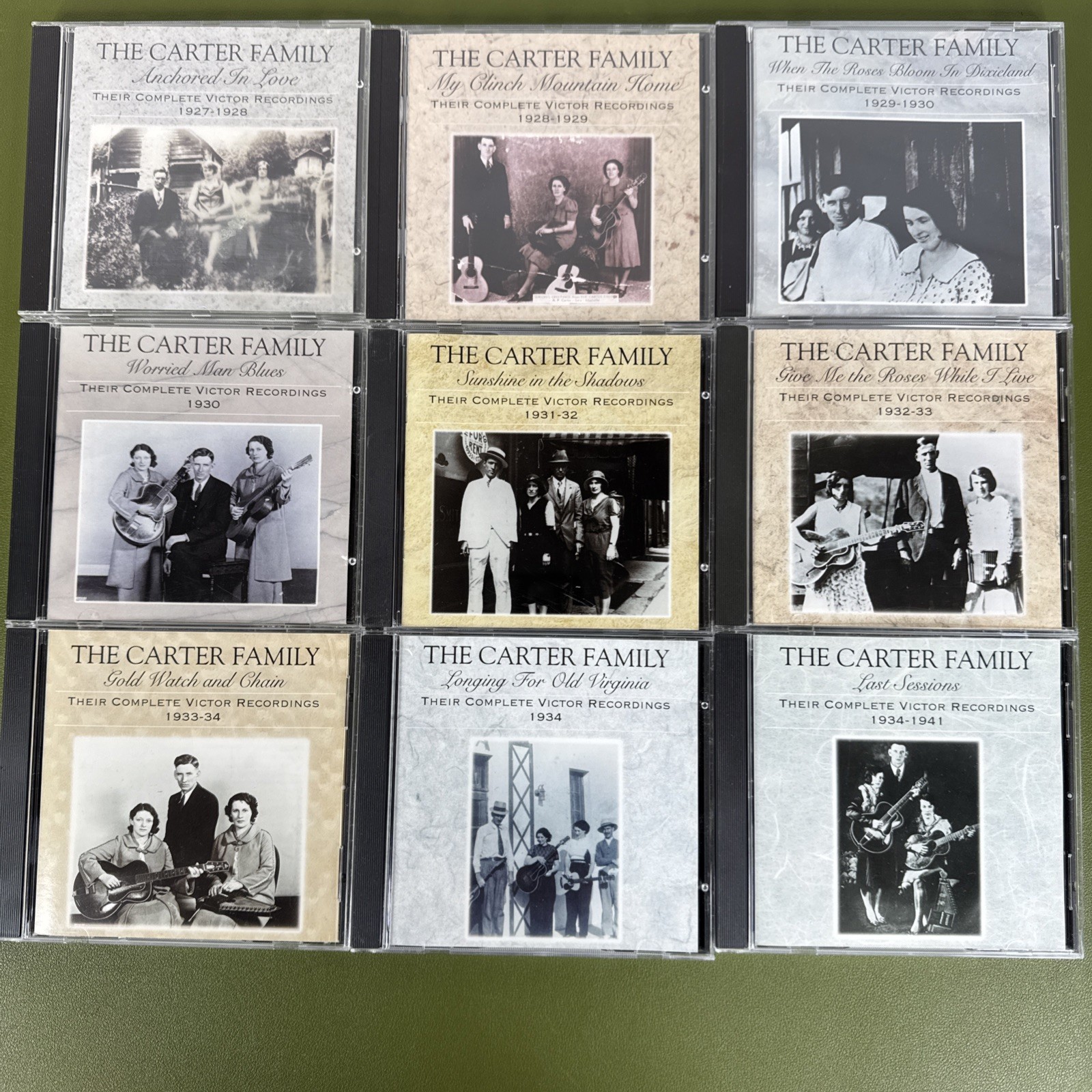 Complete 9 CD set THE CARTER FAMILY Victor Recordings 1927-1941 Rounder OOP