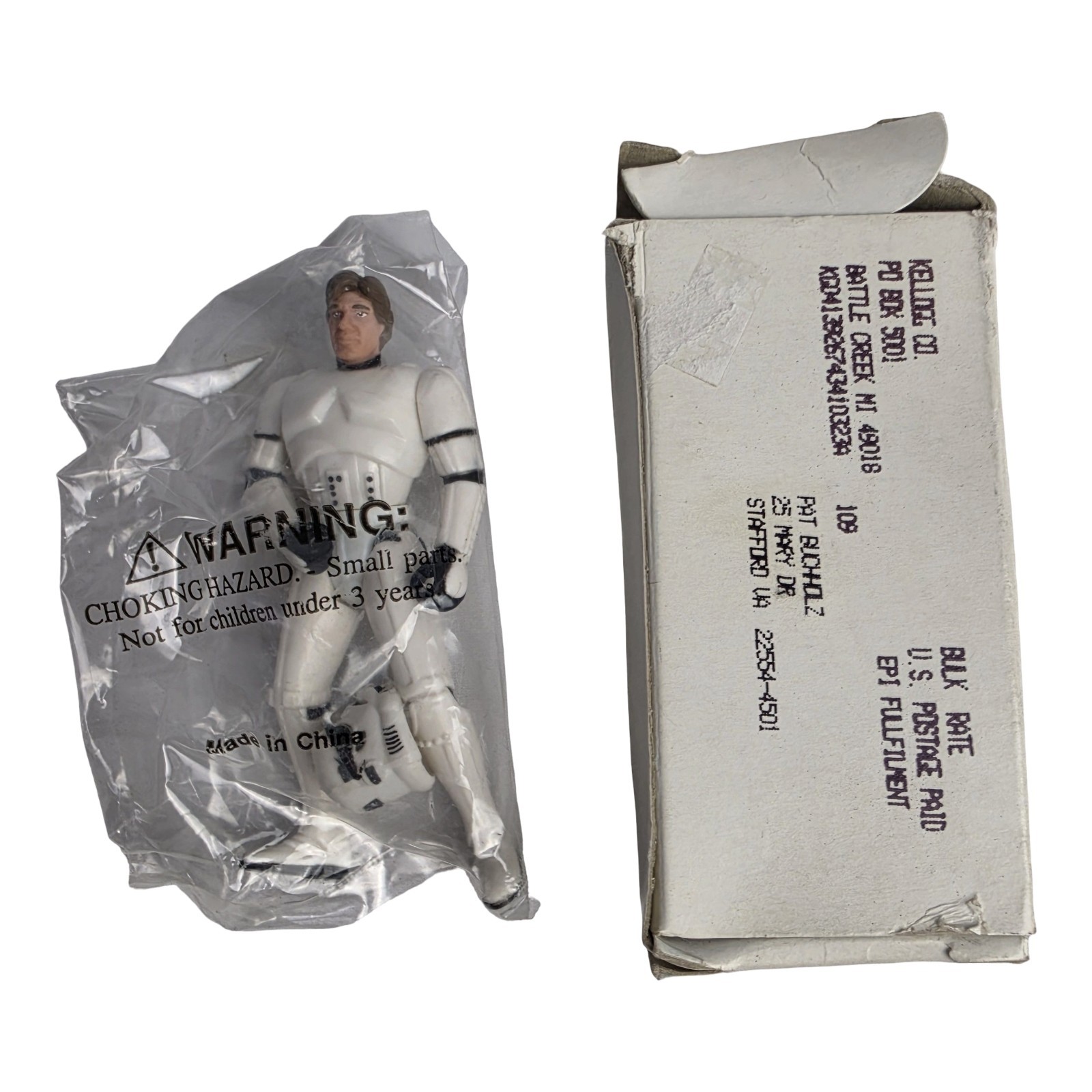 1995 Star Wars Han Solo Stormtrooper Disguise Kelloggs Mail Away Figure SEALED