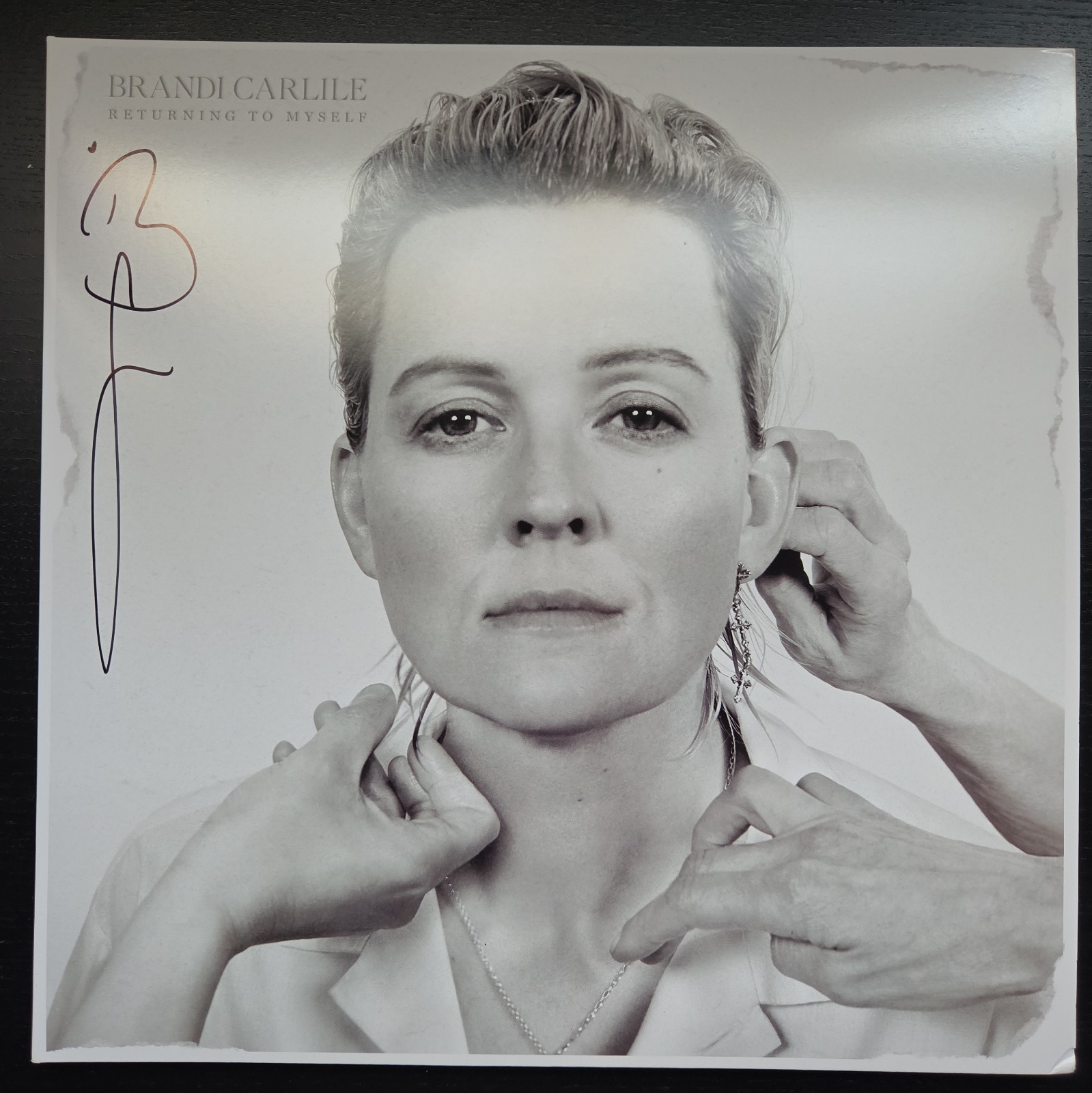 Brandi Carlile - Returning to Myself SIGNED COVER Pink Vinyl LP Autographed Rare