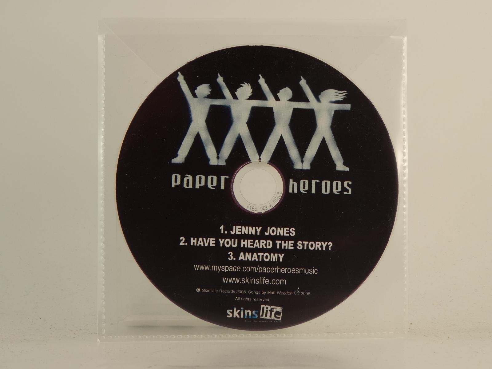 PAPER HEROES JENNY JONES (H1) 3 Track Promo CD Single including Plastic Sleeve S