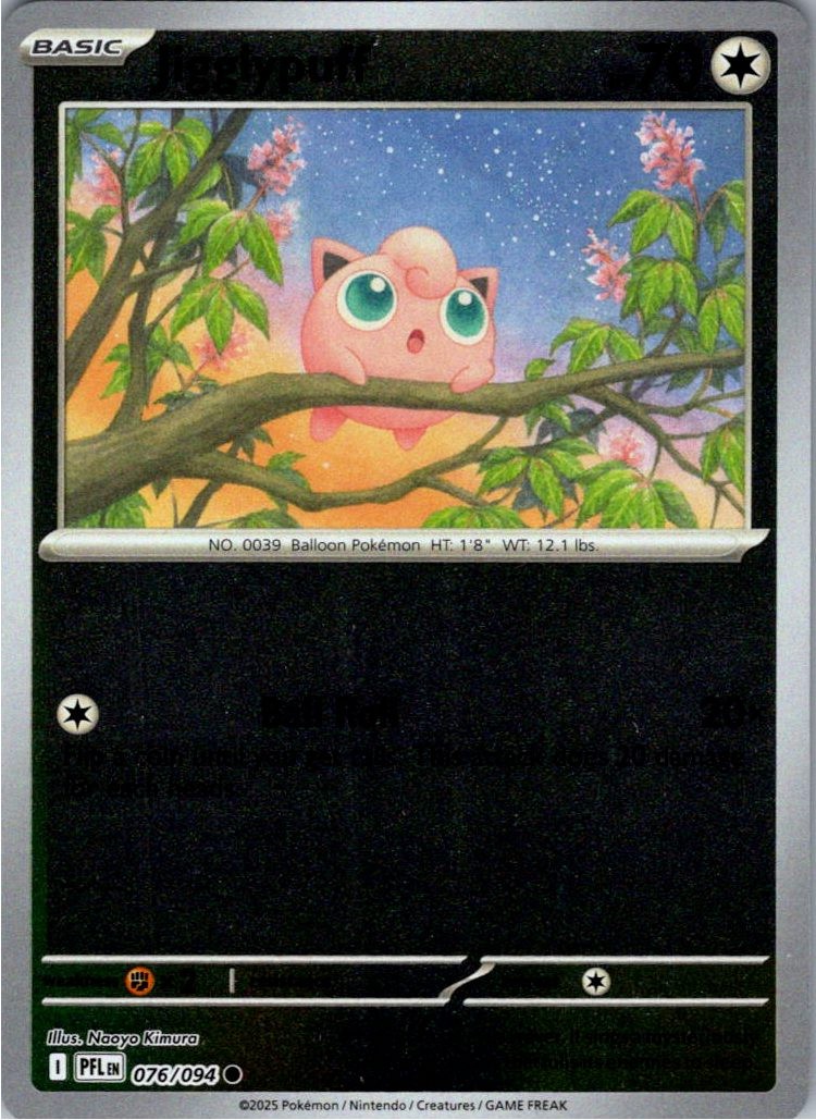 Jigglypuff Reverse Holofoil 076/094 Phantasmal Flames NM