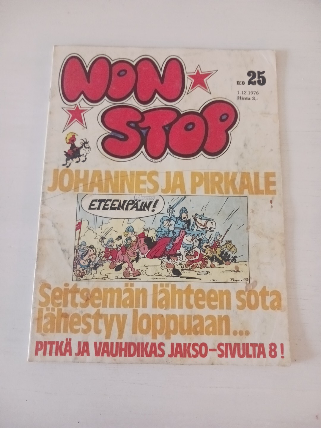 Johan and Peewit 1976 FINISH fumetto clorofilla Gaston Lagaffe Spirou Lucky Luke