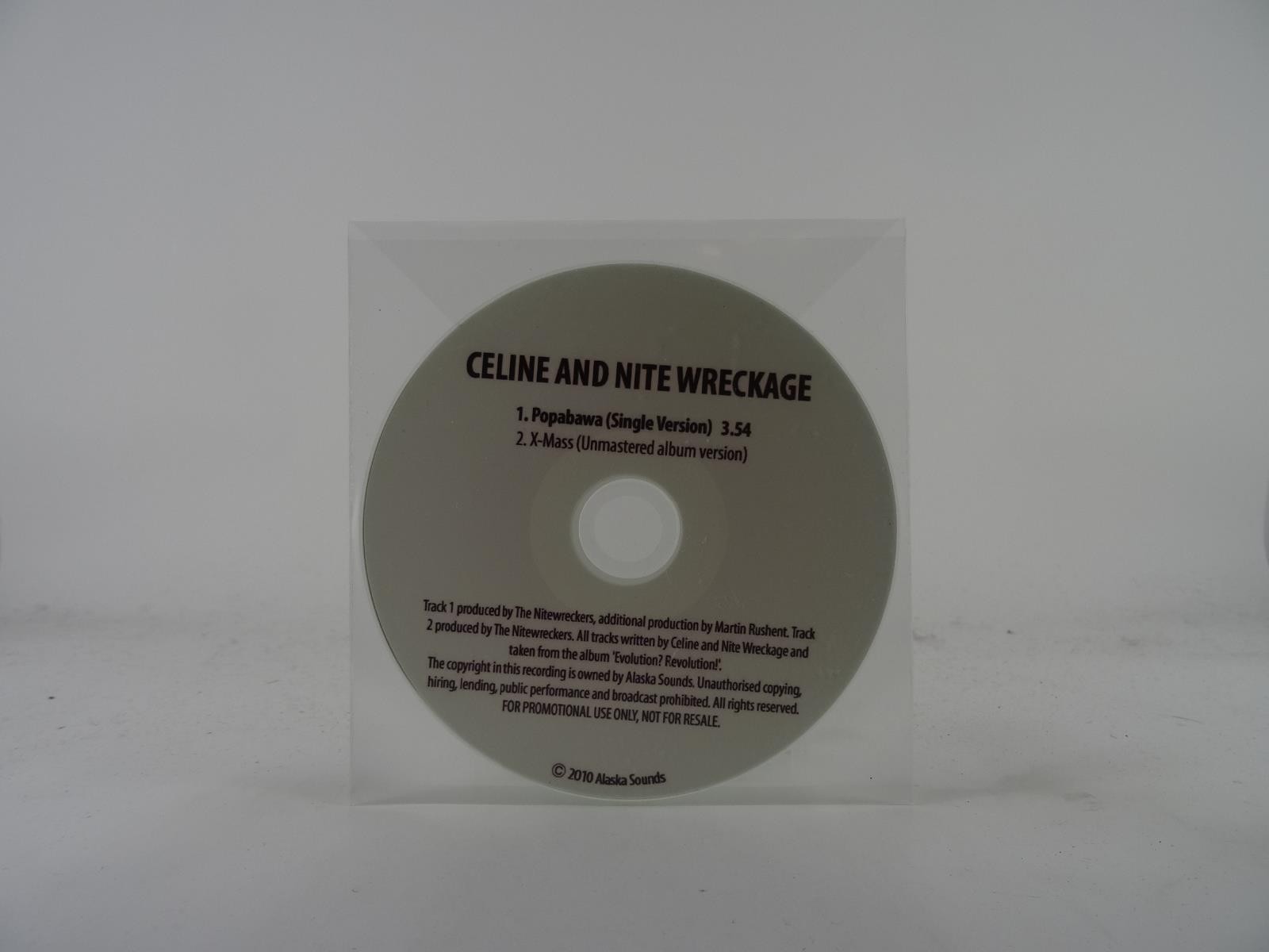 CELINE AND NITE WRECKAGE POPABAWA (C67) 2 Track Promo CD Single plus Plastic Sle