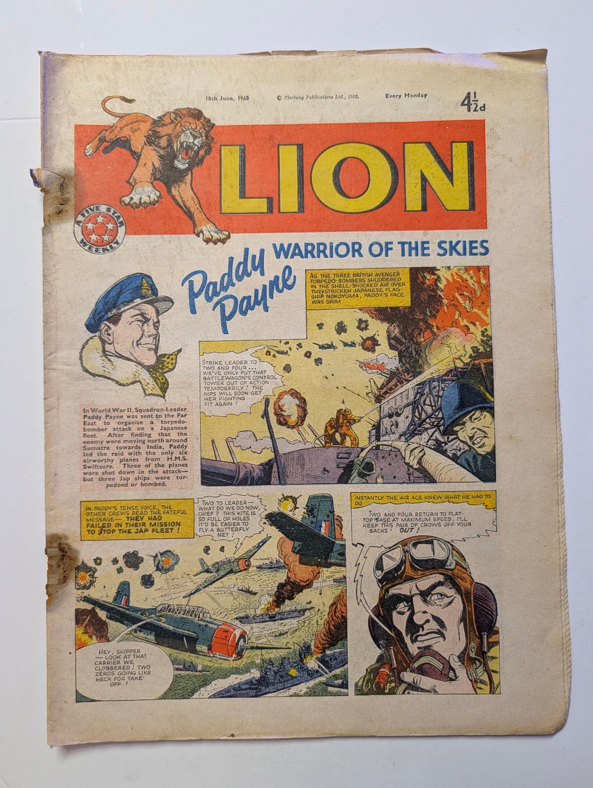 Lion Comic, 18th June 1960, Amalgamated Press/Fleetway Publishing