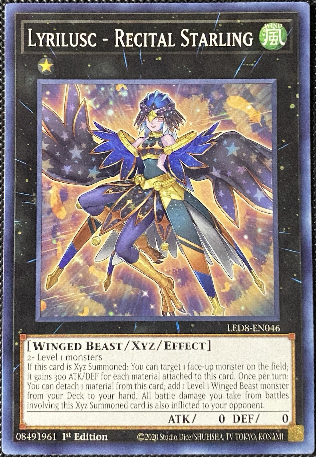 Lyrilusc - Recital Starling LED8-EN046 Synchro Storm NM Yugioh