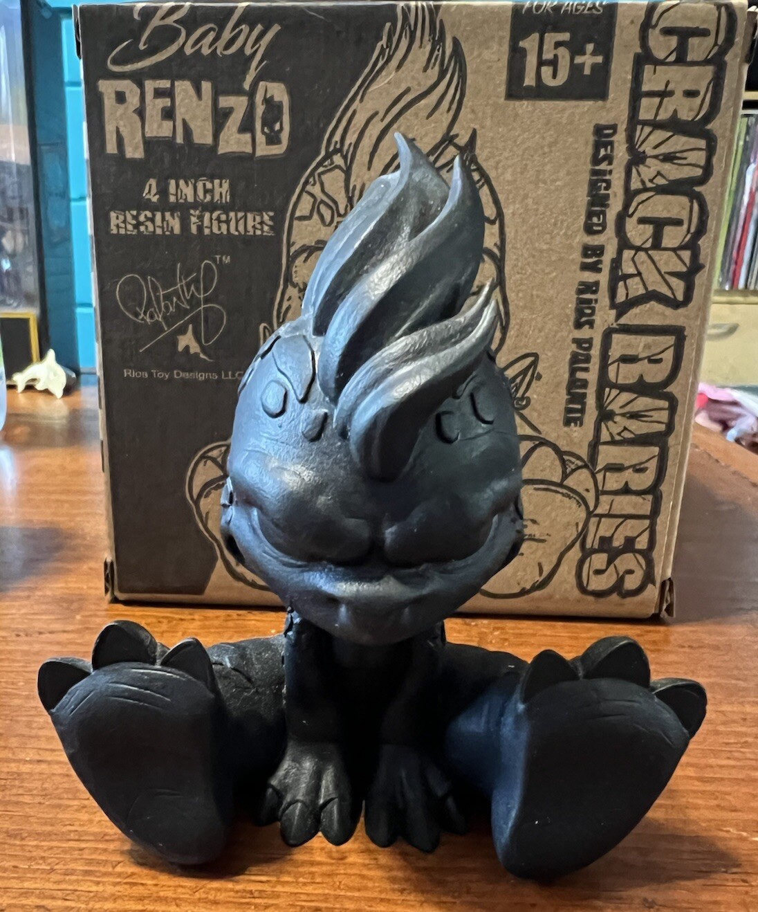 Fu-Stamps Baby Renzo Black Resin DIY Figure Fustamps Rios Palante Crack Babies